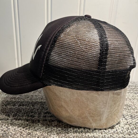 VTG Trident Trucker Hat Cap SnapBack Otto Black Foam Mesh Great Condition - Picture 6 of 9